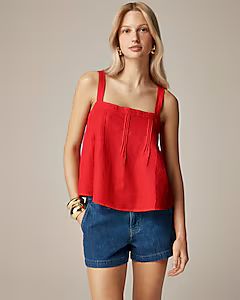 Bow-back linen top | J. Crew US