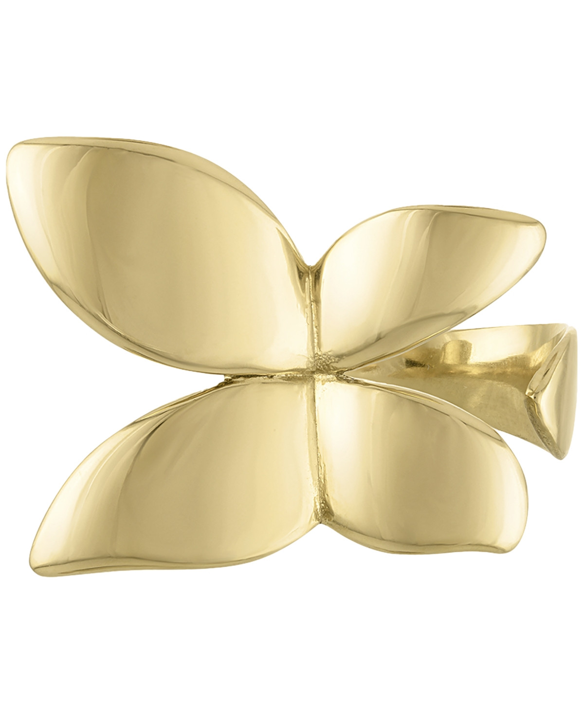Ben Oni 18k Gold-Plated Stainless Steel Butterfly Ring | Macy's
