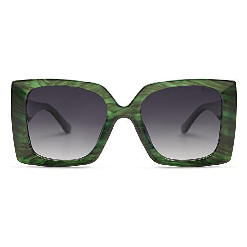SOJOS Retro Square Polarized Womens Sunglasses Trendy Oversized Large Women's Big Shades SJ2224 | Amazon (US)
