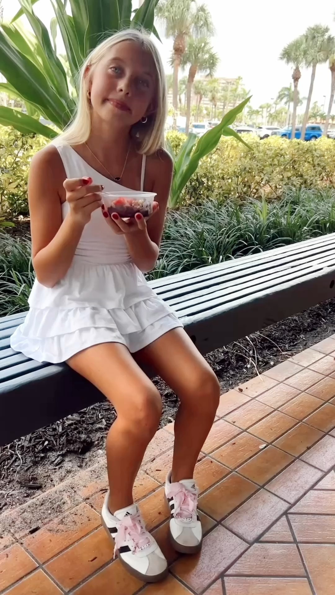 First week of September = still warm, still cute 🍂 Ella’s wearing her favorite white dress + sneakers (with DIY laces you can customize together 💕). Sizes are moving fast — linking exact & similar here.

#LTKKids