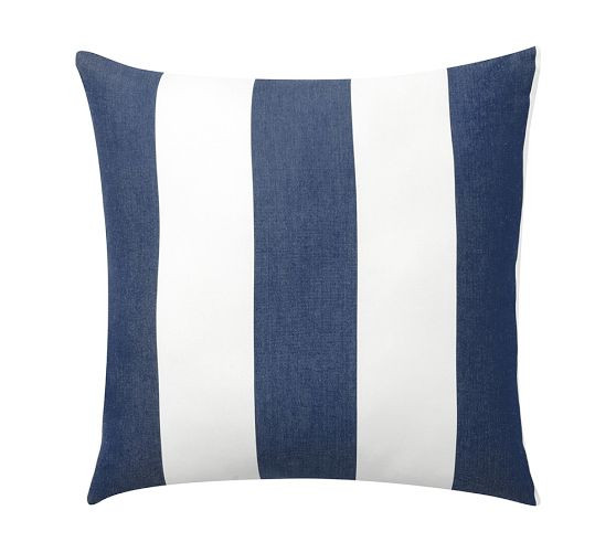 Sunbrella® Awning Striped Outdoor Pillow | Pottery Barn (US)