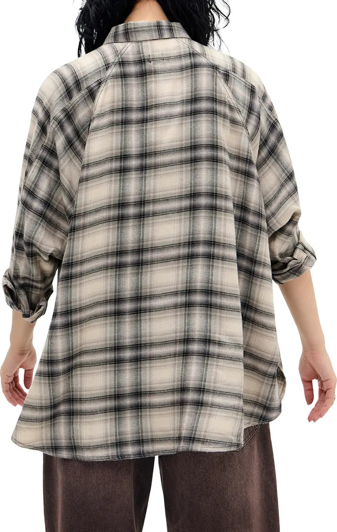 BDG Urban Outfitters Brendan Check Oversize Button-Up Shirt | Nordstrom | Nordstrom