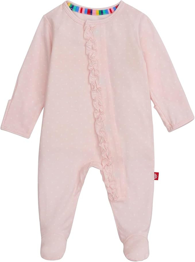 Magnetic Me Girls Modal Magnetic Baby Footie Pajamas | Silky Soft Modal Fabric | Baby Sleepers Av... | Amazon (US)