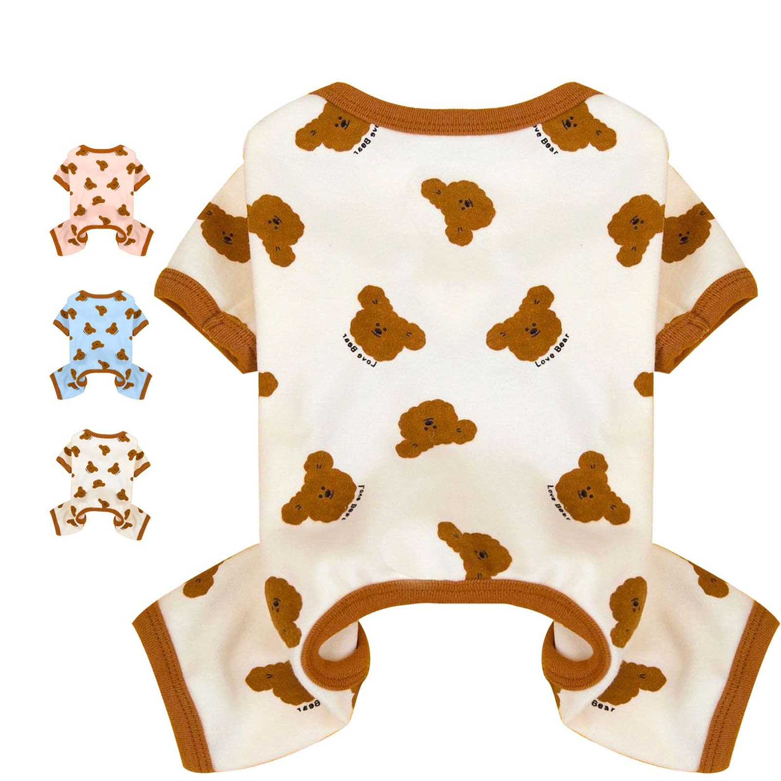 Dog Pajamas Spring Small Sized Onesie Clothes Soft Stretchy Puppy Pajamas for Small Dogs Cats Gir... | Amazon (US)