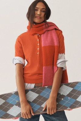 Scallop Stripe Scarf | Anthropologie (US)