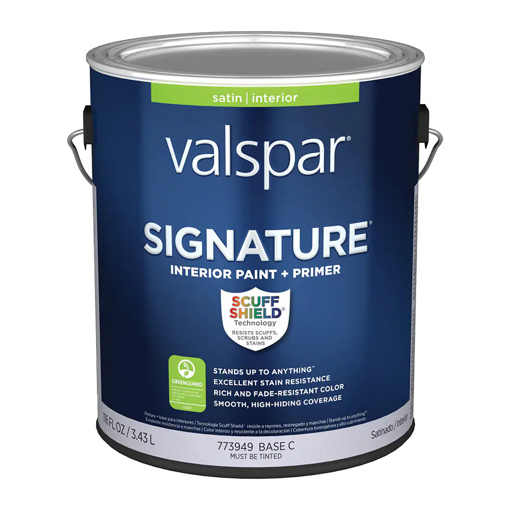 Valspar  Signature Satin Base C Tintable Interior Paint Paint + Primer ( 1-gallon ) | Lowe's