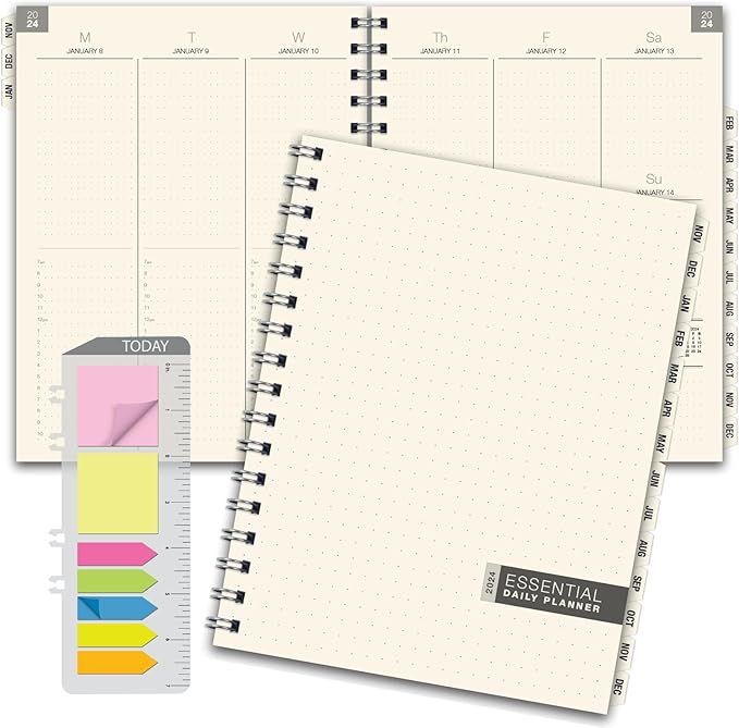 2024 Essential 8.5"x11" Monthly & Weekly Planner with Tabs - 14 Months (November 2023 Through Dec... | Amazon (US)