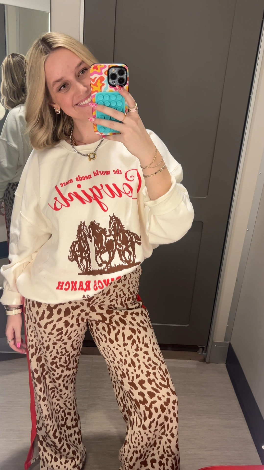Finally got my hands on the viral Target set! ✨ These pants are insanely comfy, and the slit detail makes them even better. Sized up in the sweatshirt (XL) for that perfect oversized fit—wearing a medium in the pants. Obsessed! 

#LTKMostLoved #LTKStyleTip #LTKFindsUnder50