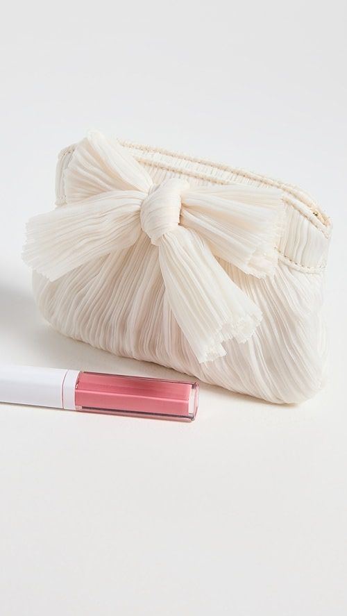 Mini Pleated Frame Clutch with Bow | Shopbop
