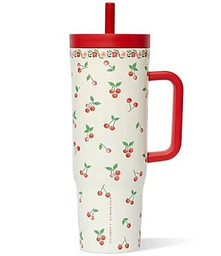 Corkcicle Cherries Cruiser Stainless Steel Triple-Insulated 40 oz. - Cherries | Dillard's