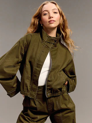 Old Navy x Christopher John Rogers Mock-Neck Bomber Jacket | Old Navy (US)