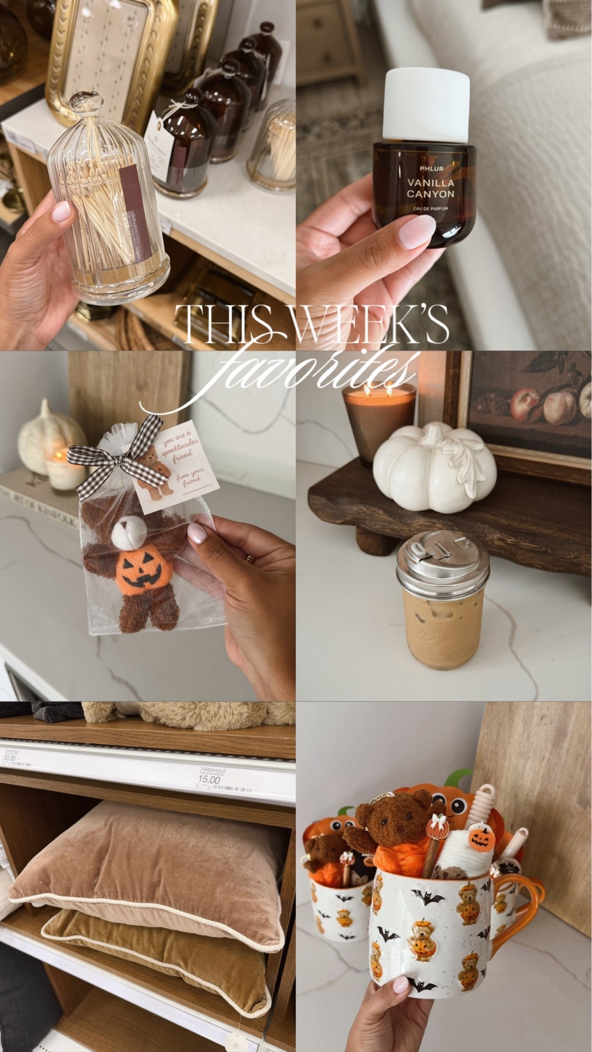 Some of this weeks favorites 🤎🍂🫶🏼

#trending #bestsellers #fall #falldecor #throwpillow #teddybear #halloween #target #targethome #targetfinds #amazon #amazomfinds

#LTKSeasonal #LTKHome #LTKootd