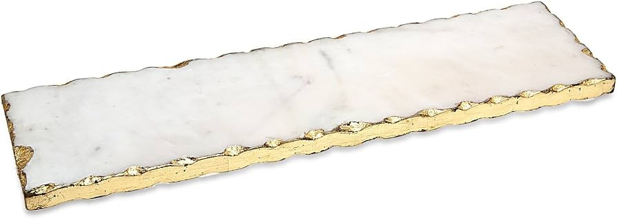 Godinger Silver Art Stone Rect Tray Gold Edge | Amazon (US)