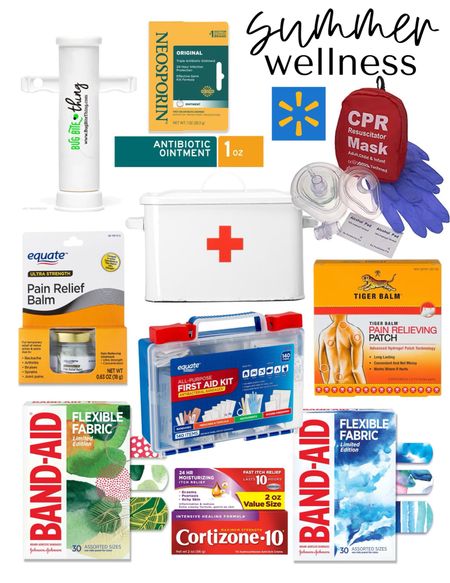 Stay safe this summer! Make a first aid kid to take with you everywhere! I got all my stuff from @walmart! #walmartpartner #walmartwellness #walmart
