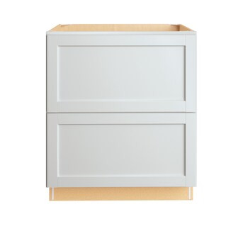 Diamond NOW Arcadia 30-in W x 35-in H x 23.75-in D White Drawer Base Fully Assembled Cabinet (Rec... | Lowe's