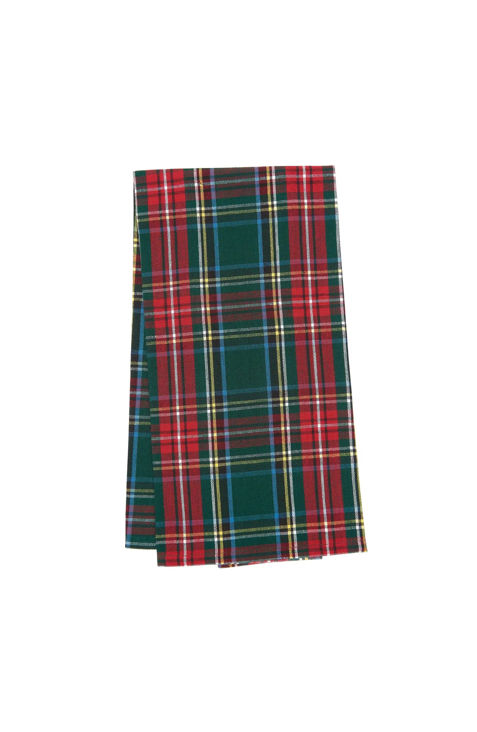 C&F Home Weston Green & Red Plaid 100% Cotton Handwoven Christmas Dishtowel | Nordstrom | Nordstrom