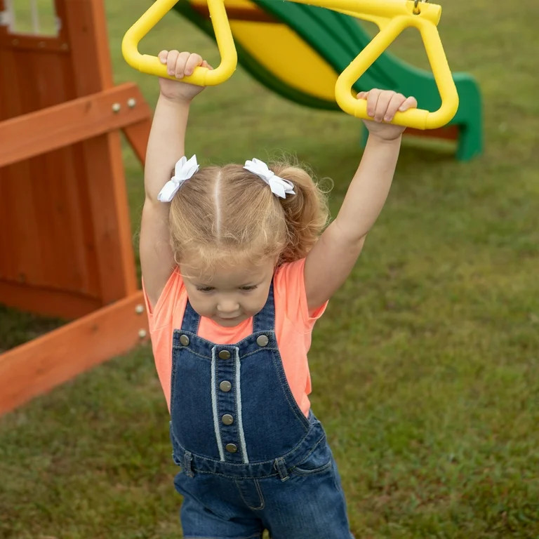 Backyard Discovery Oakmont Cedar Wooden Swing Set | Walmart (US)