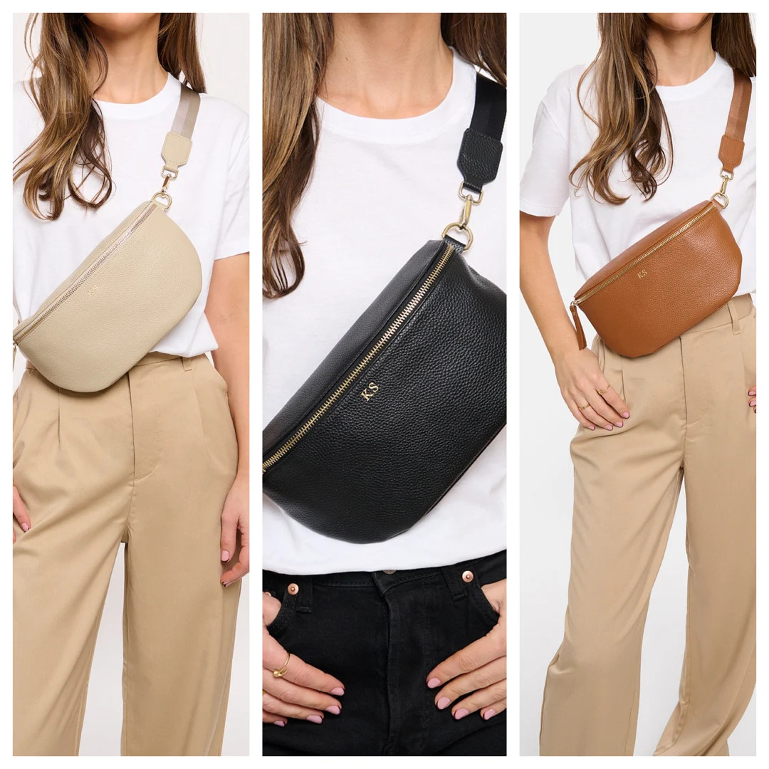 Leather Bumbag Personalised Leather Bumbag - Etsy Canada | Etsy (CAD)