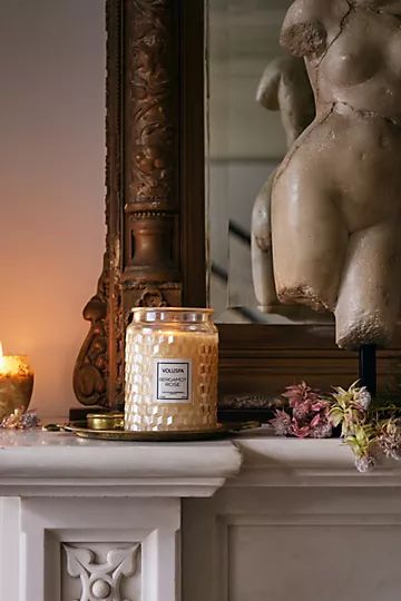 Voluspa Roses Embossed Jar Candle | Anthropologie (US)