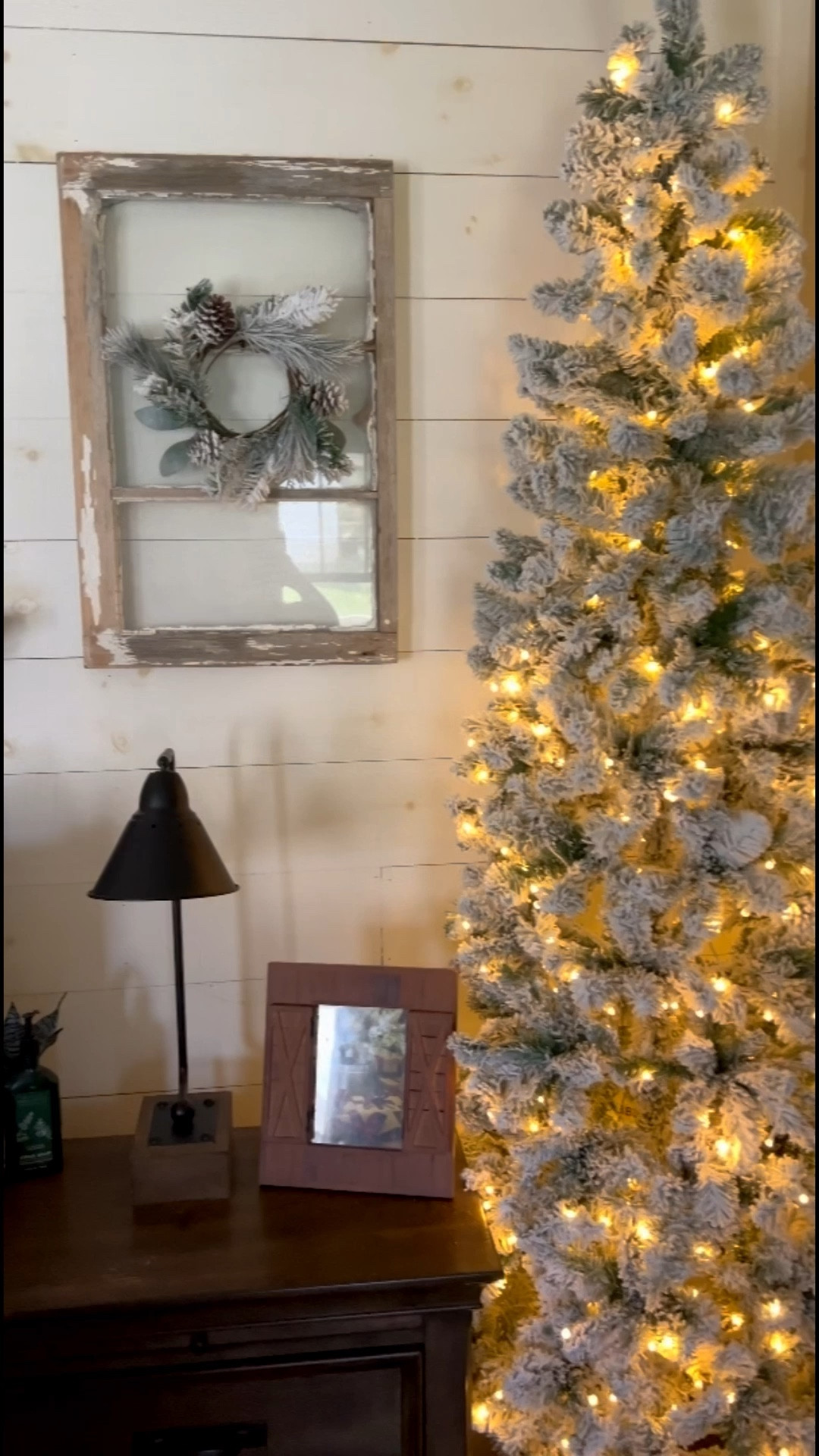 Such an easy way to switch things up for Christmas! I love having cute mini wreaths to hang on my antique farmhouse windows by the bed! These are the perfect size and looks great next to our bedroom trees too!

#LTKSeasonal #LTKHome