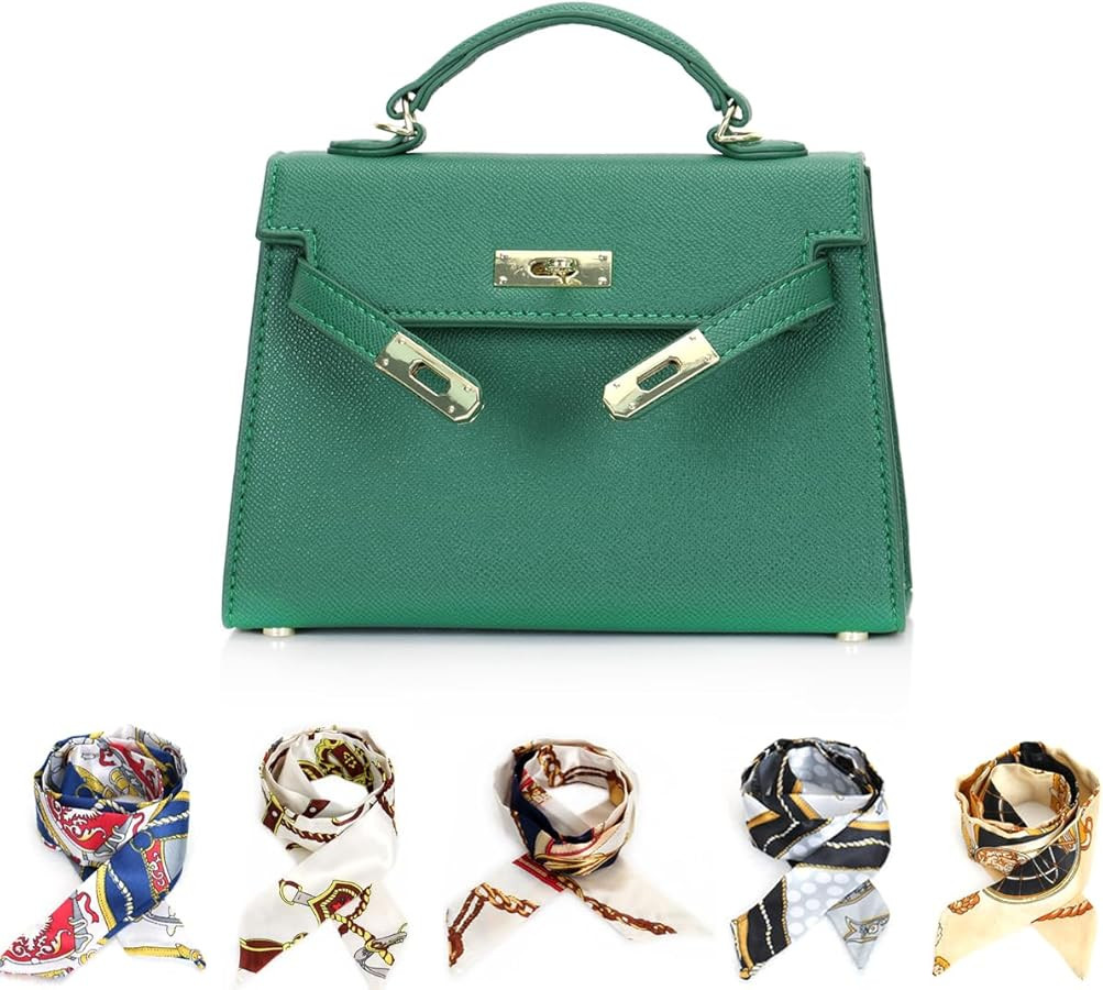 Women's Top Handle Handbags 9 * 2.5 * 5.5in Crossbody Satchel Bags Trendy Shoulder Bag Mini Croco... | Amazon (US)