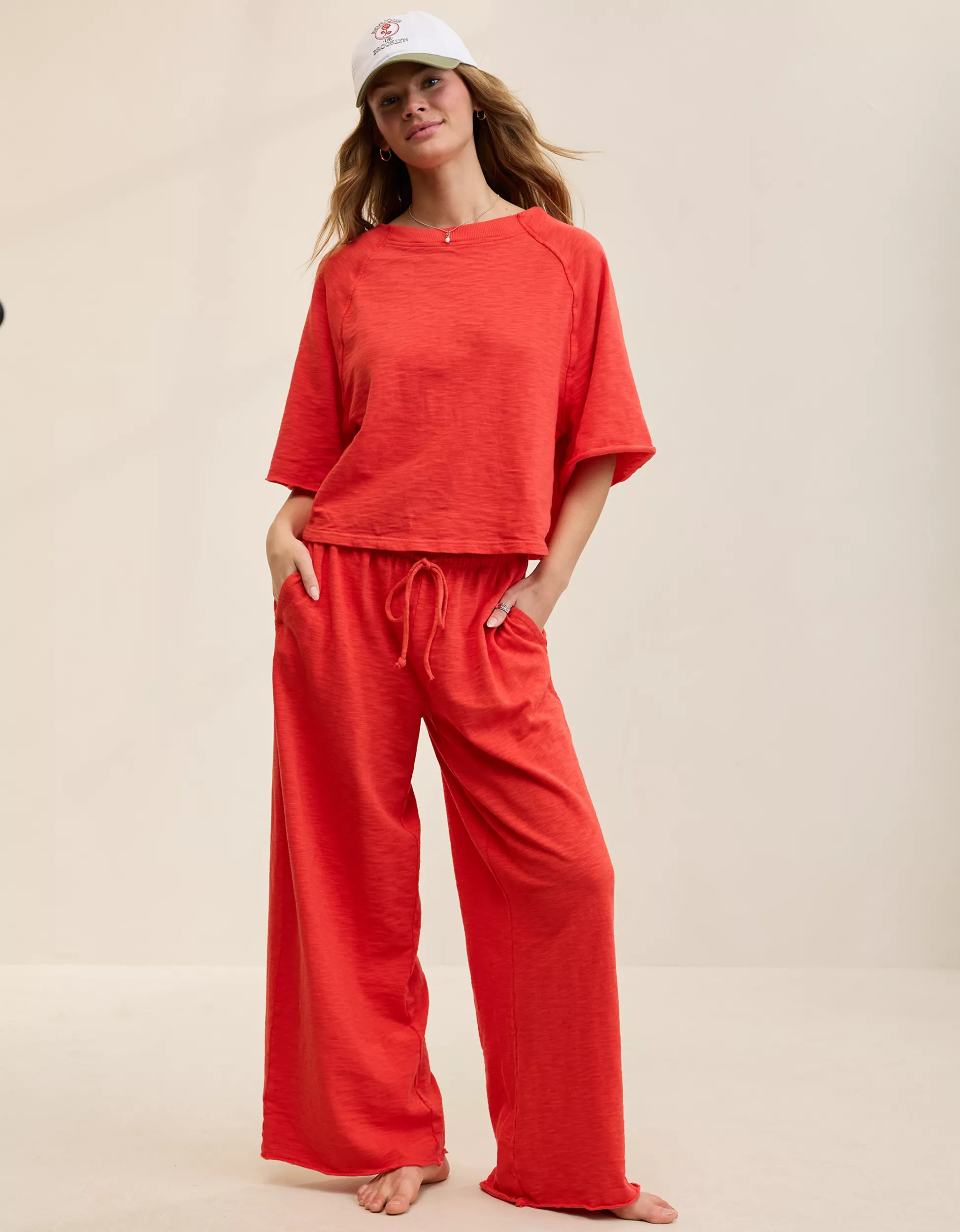 Aerie It's Casual Knit Slub T-Shirt | Aerie