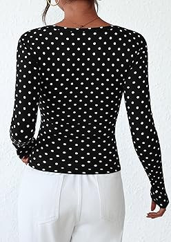 PRETTYGARDEN Women's 2026 Fall Long Sleeve Henley T Shirts Button Ribbed Knit Slim Fit Basic Tops... | Amazon (US)