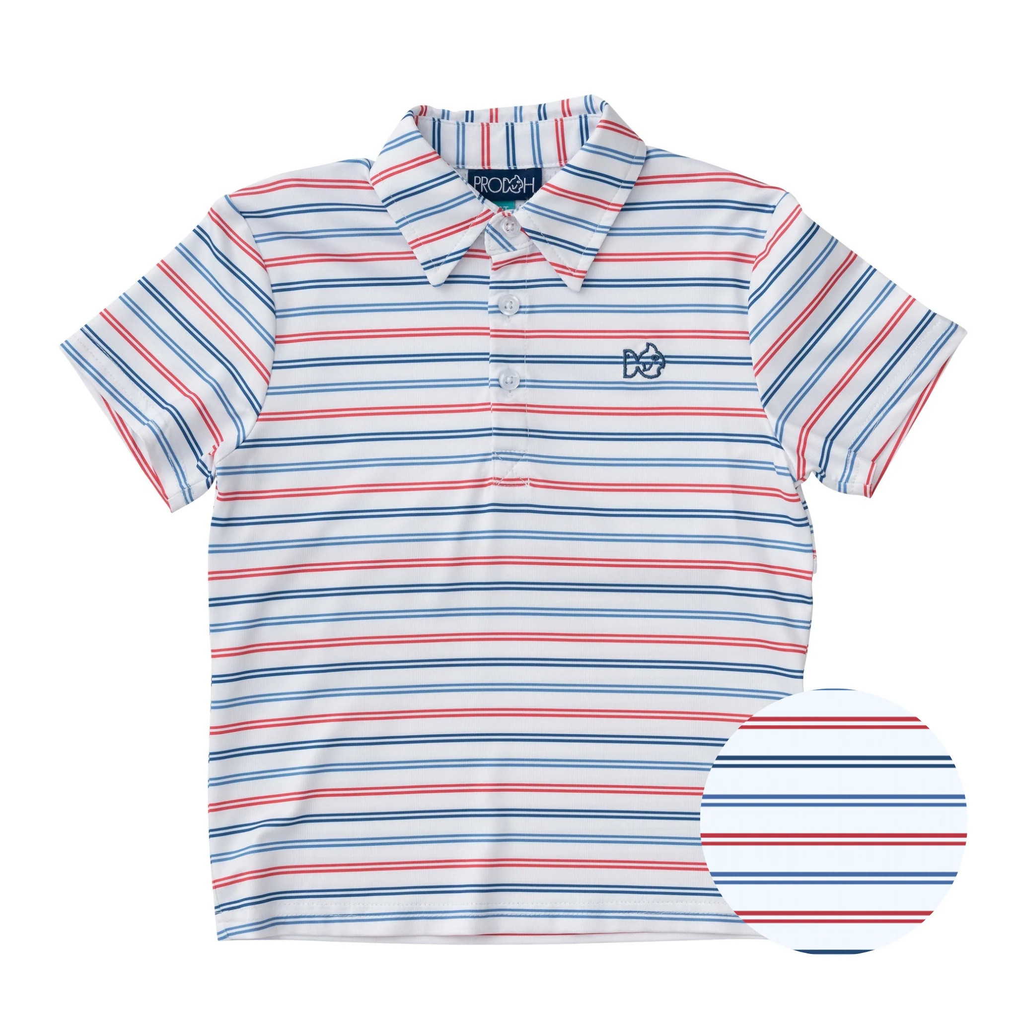 Pro Performance Polo in USA Stripe | PRODOH