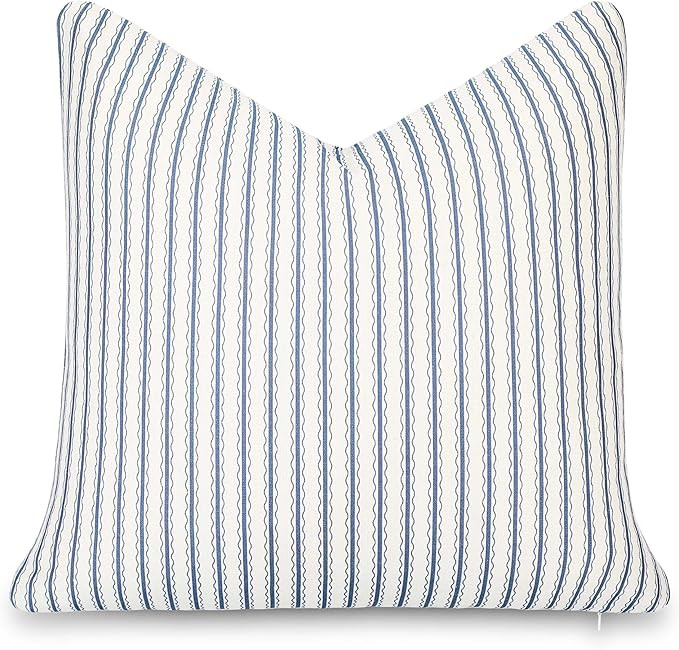 Crumbs Home California Casual Coastal Indoor Outdoor Throw Pillow Cover, 22"x22" Water Repellent ... | Amazon (US)
