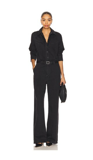 LEVI'S Rinoa Wide Leg Jumpsuit in Black. - size XL | Revolve Clothing (Global)
