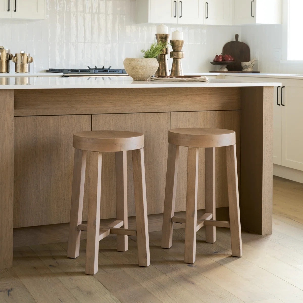 Loving this basic stool-the wood tone is perfect!

#LTKHome