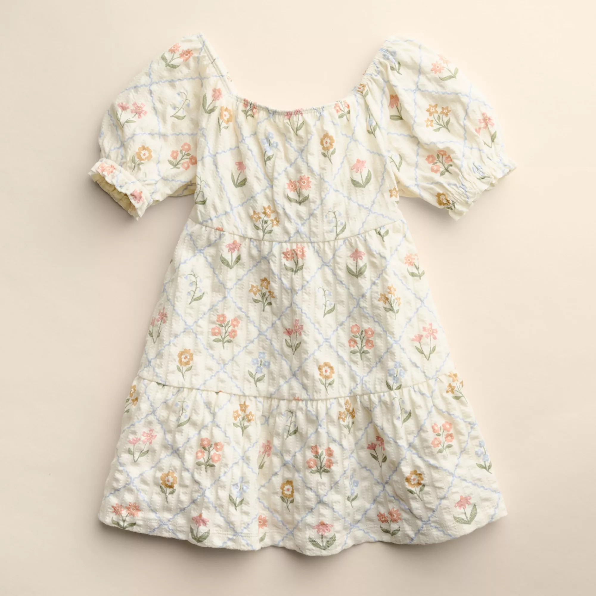 Baby & Toddler Girl Little Co. by Lauren Conrad Tiered Puff Sleeve Dress | Kohl's