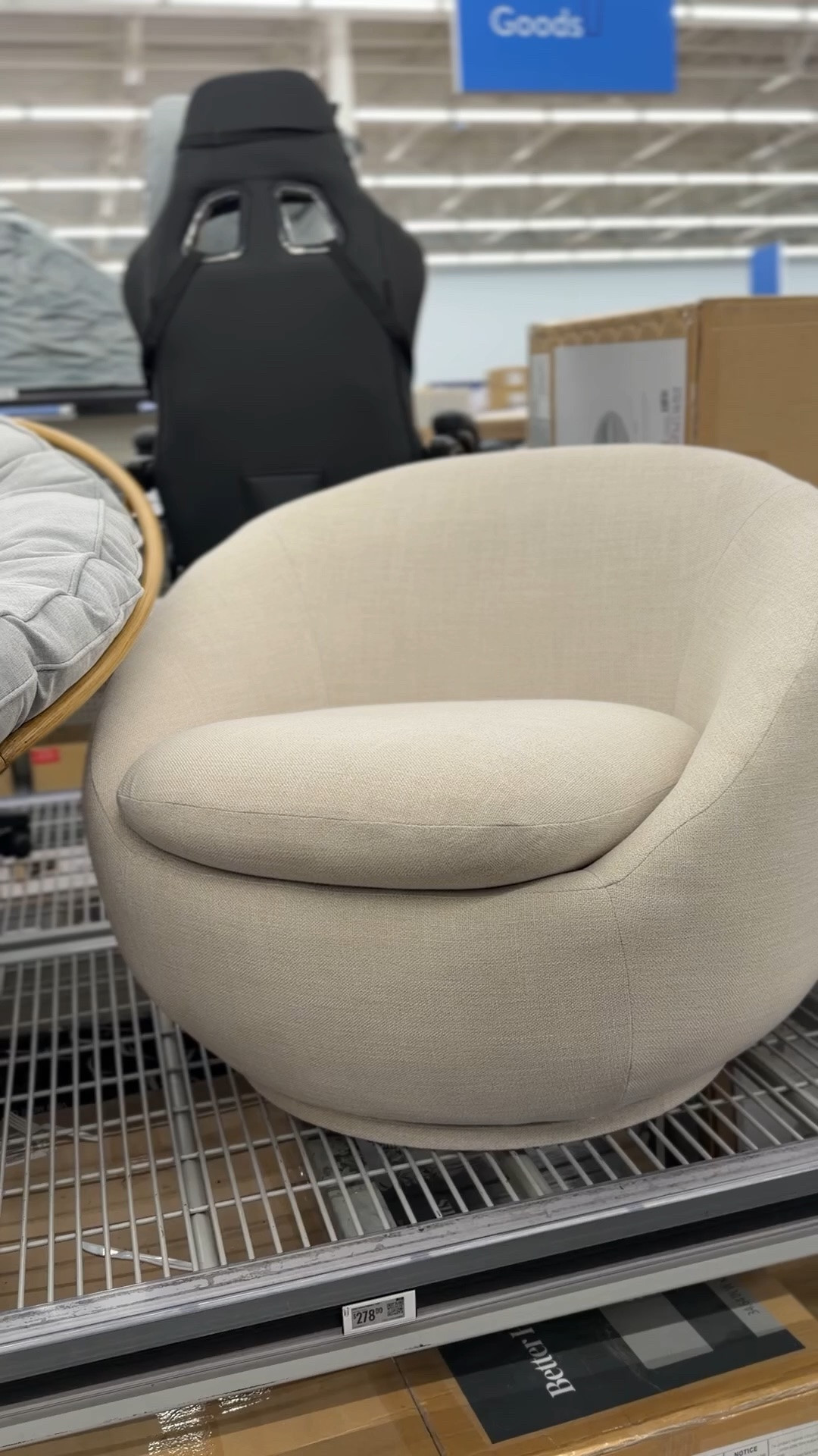 Mira cream swivel chair at Walmart! Pottery Barn look for less. #walmarthome

#LTKHome