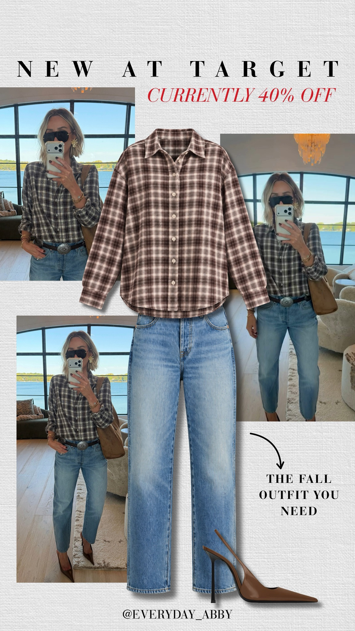 Must have fall look from Target 🥰 wearing a medium in the flannel