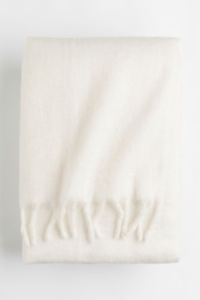 Soft Wool-blend Throw - Gray melange - Home All | H&M US | H&M (US)