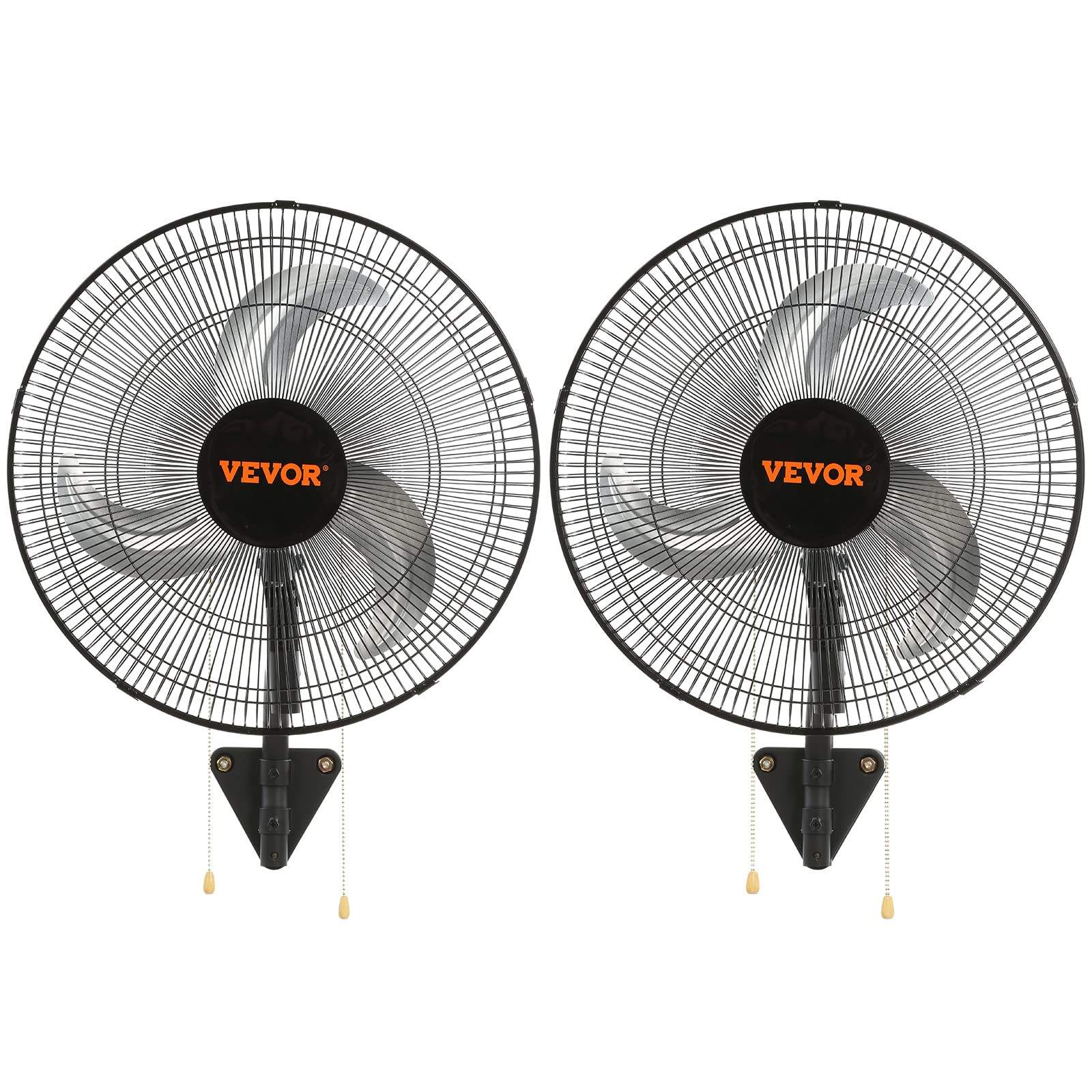 VEVOR 18 inch Wall Mount Fan Oscillating, 3-speed High Velocity Max. 4000 CFM Industrial Wall Fan... | Amazon (US)