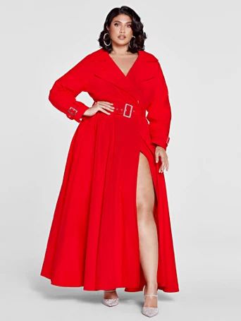 Ready For Anything Belted Trench Coat - Patrick Starrr x FTF - Fashion To Figure | Fashion to Figure