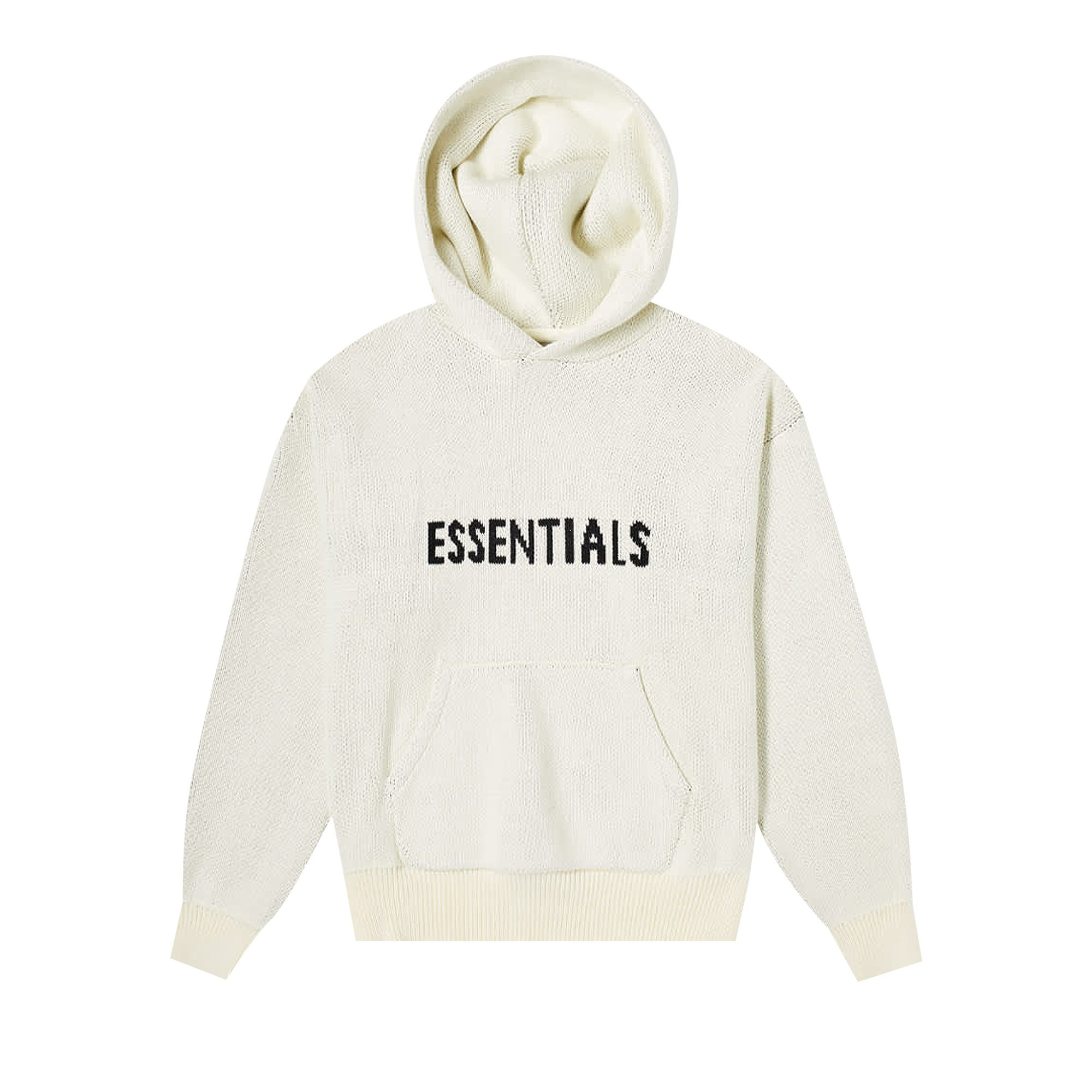 Fear of God Essentials Knit Hoodie 'Buttercream' | Men's Size M | GOAT