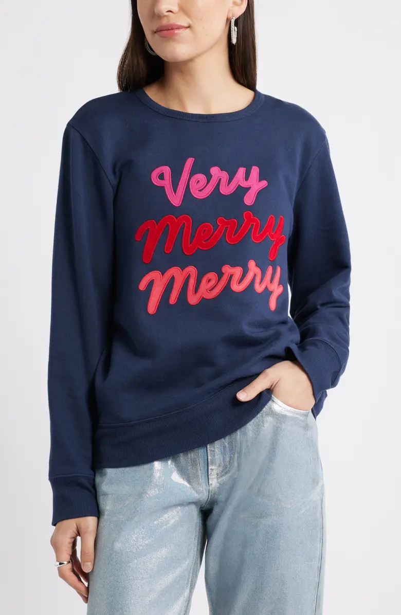 Very Merry Merry Crewneck Sweatshirt | Nordstrom