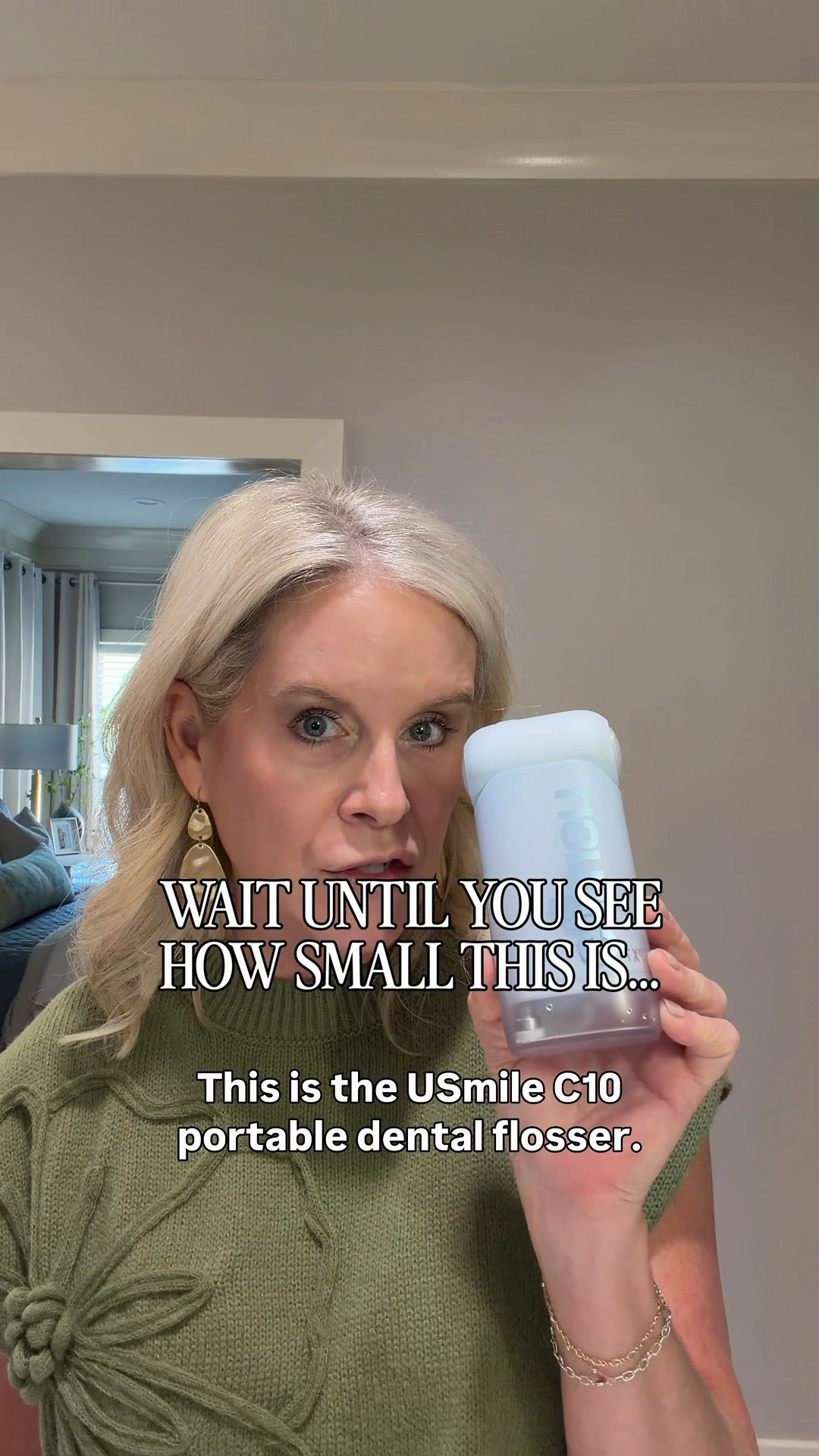 Portable water flosser that’s perfect for travel!  

Every time I go to the dentist, they tell me I need to use a water flosser… so I FINALLY listened. 

I’m loving the Usmile C10 Portable Water Flosser because it’s easy to use + incredibly compact. 

It actually collapses down to about the size of my phone, making it easy to toss into a toiletry bag, carry-on or suitcase. 

It has 4 cleaning settings, including gentler options I appreciate for my sensitive teeth + gums, plus 3 different tips to customize your routine.

If you’re looking for a compact water flosser, travel water flosser or easy addition to your oral care routine, this is such a convenient option for home AND on the go!

Linked here! 🤍

#UsmileC10 #Usmile #PortableWaterFlosser #WaterFlosser #TravelWaterFlosser #OralCare #DentalCare #OralCareRoutine #TravelEssentials #TravelMustHaves #TravelFinds #SelfCareEssentials #LTKBeauty #LTKTravel #LTKFinds #DesignDetailsByDana

#LTKgrwm #LTKmorningroutine #LTKBeauty