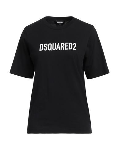 Dsquared2 Woman T-shirt Black Size XS Cotton | YOOX (US)