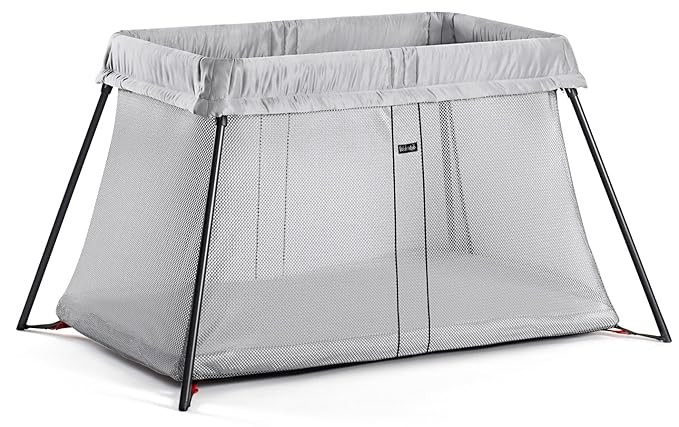 BABYBJORN Travel Crib Light - Silver | Amazon (US)