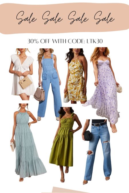 Sale Find - 30% off with code LTK30.
Spring dress, Summer dress, spring outfit, summer outfit, denim overalls, halter dress, maxi dress, jeans

#LTKsalealert #LTKSeasonal #LTKU