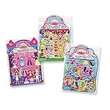 Melissa & Doug Puffy Sticker Activity Books Set: Princess, Mermaid, Fairy - 180+ Reusable Sticker... | Amazon (US)