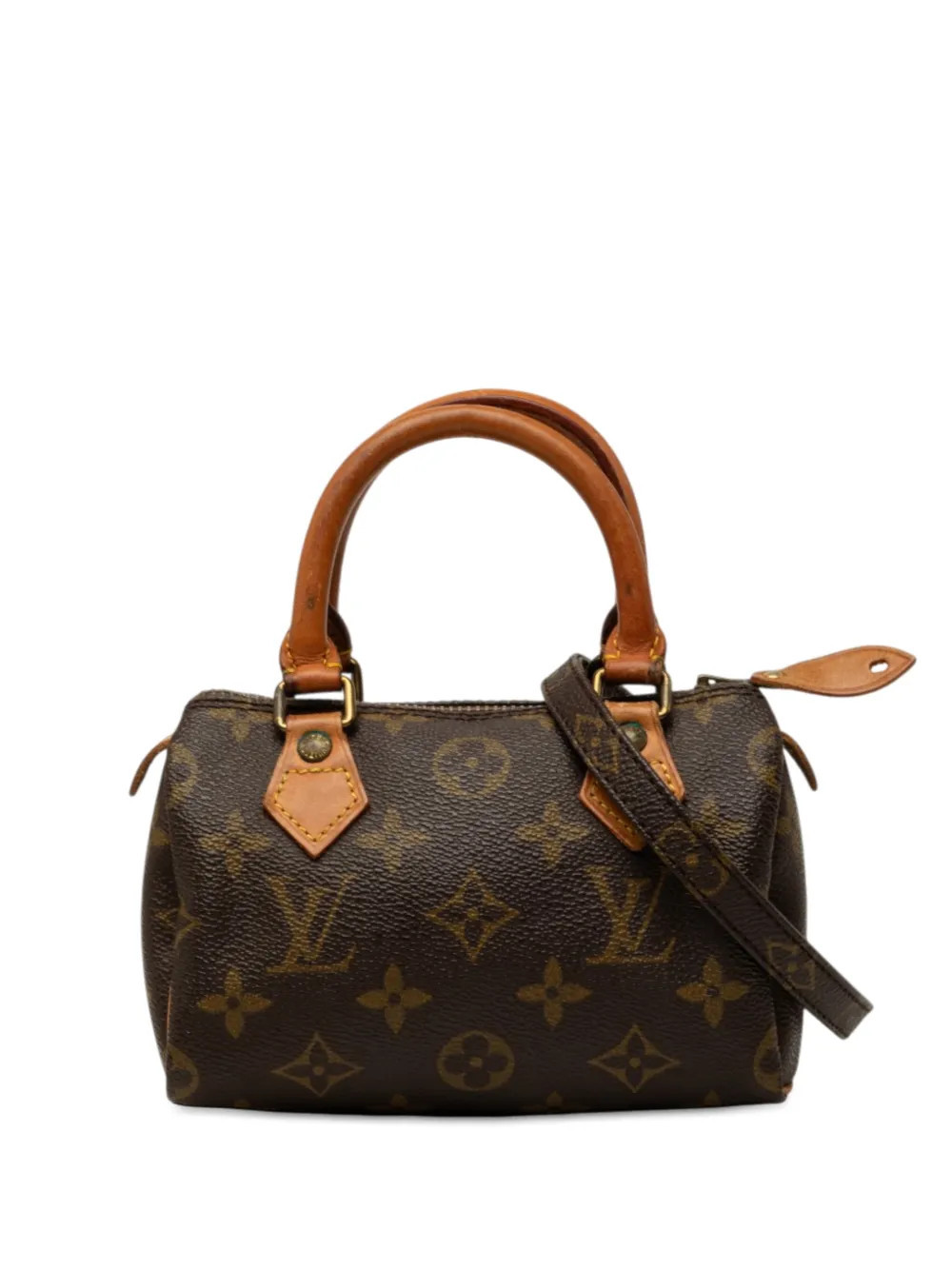 Louis Vuitton Pre-Owned 1991 Monogram Mini Speedy HL satchel - Brown | Farfetch Global