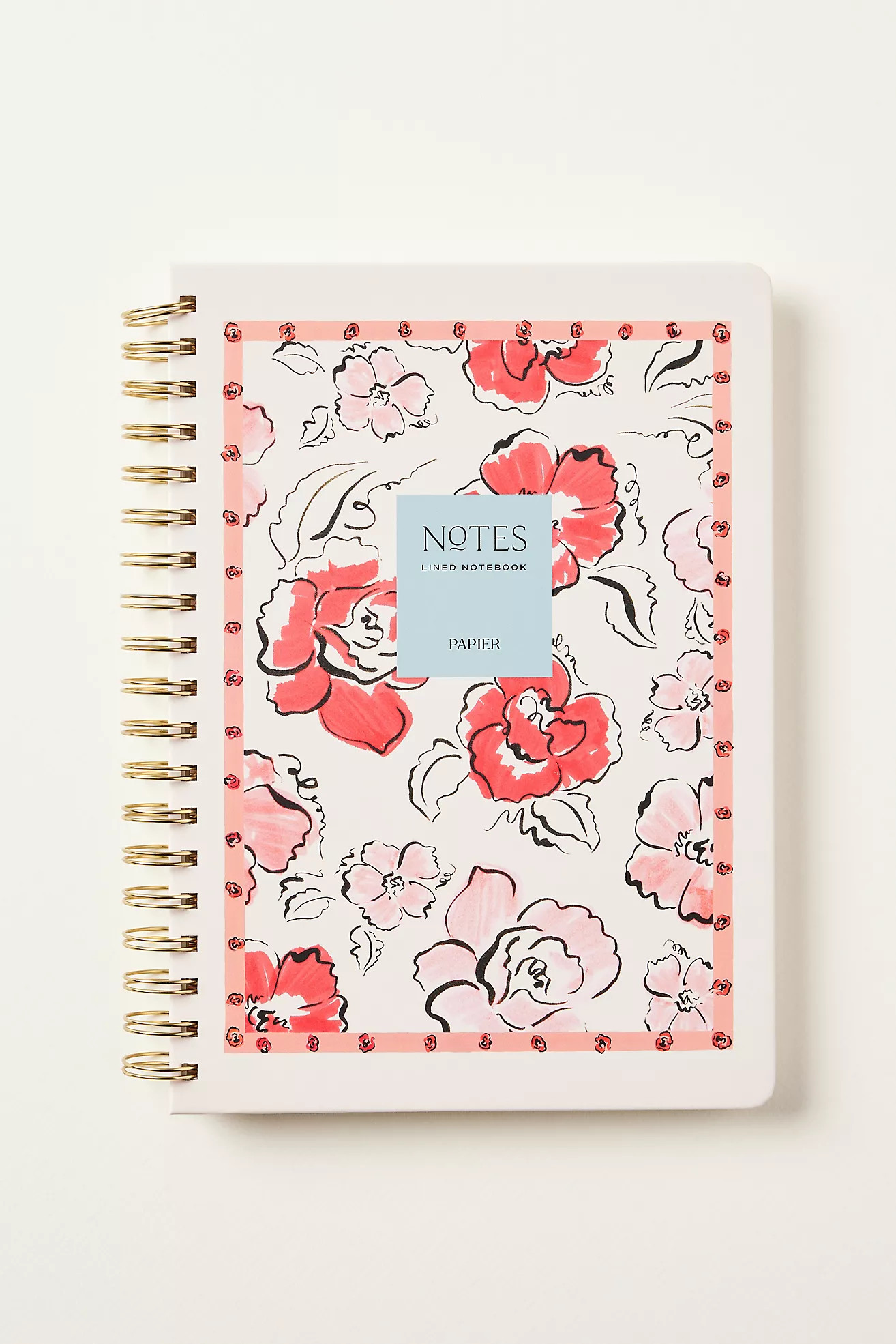 Anthropologie x Papier Spiral Lined Notebook | Anthropologie (US)
