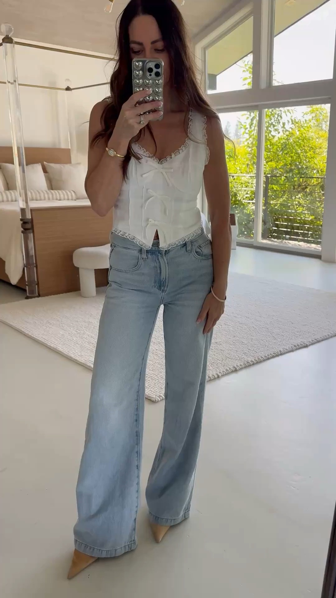 The softest most comfy denim! Perfect for spring/summer paired with this oh so cute linen top! Wearing 24! 

#LTKgrwm #LTKootd