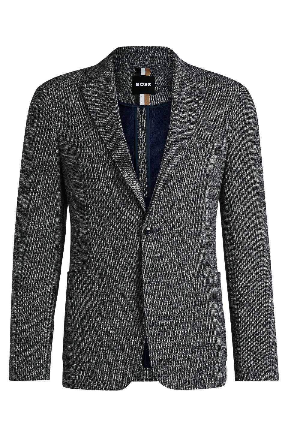 Slim-fit suit jacket in micro-patterned stretch fabric | Hugo Boss (US)