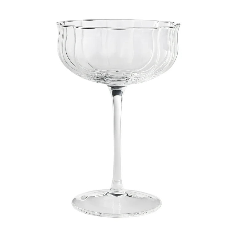 The Pioneer Woman Colette 8-Ounce Scalloped Cocktail Glass, Clear - Walmart.com | Walmart (US)