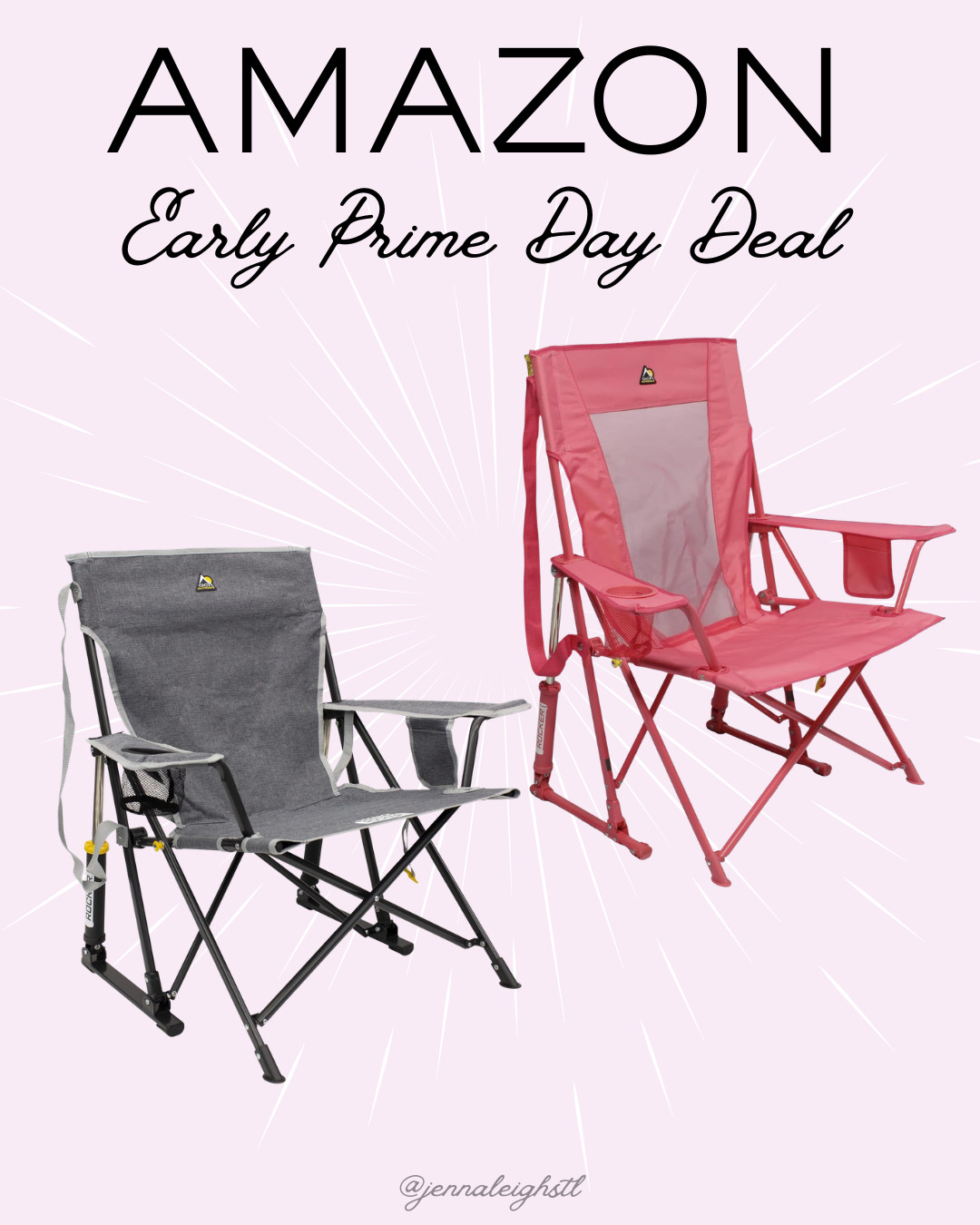 Early Amazon Prime deal alert. These GCI Outdoor Comfort Pro Rocker camping chairs are the only way I can sit through my kids' ball games anymore. They are so comfortable, easy to fold up and take anywhere, and now come in such cute colors. If you've been thinking about upgrading your sidelines setup, this is your sign. 

 #LTKmomlife #LTKActive #LTKSaleAlert